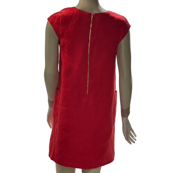 KATE SPADE Women's Polyester Red Mini Short Sleeve Breathable Comfortable Size 4 - Picture 2 of 14